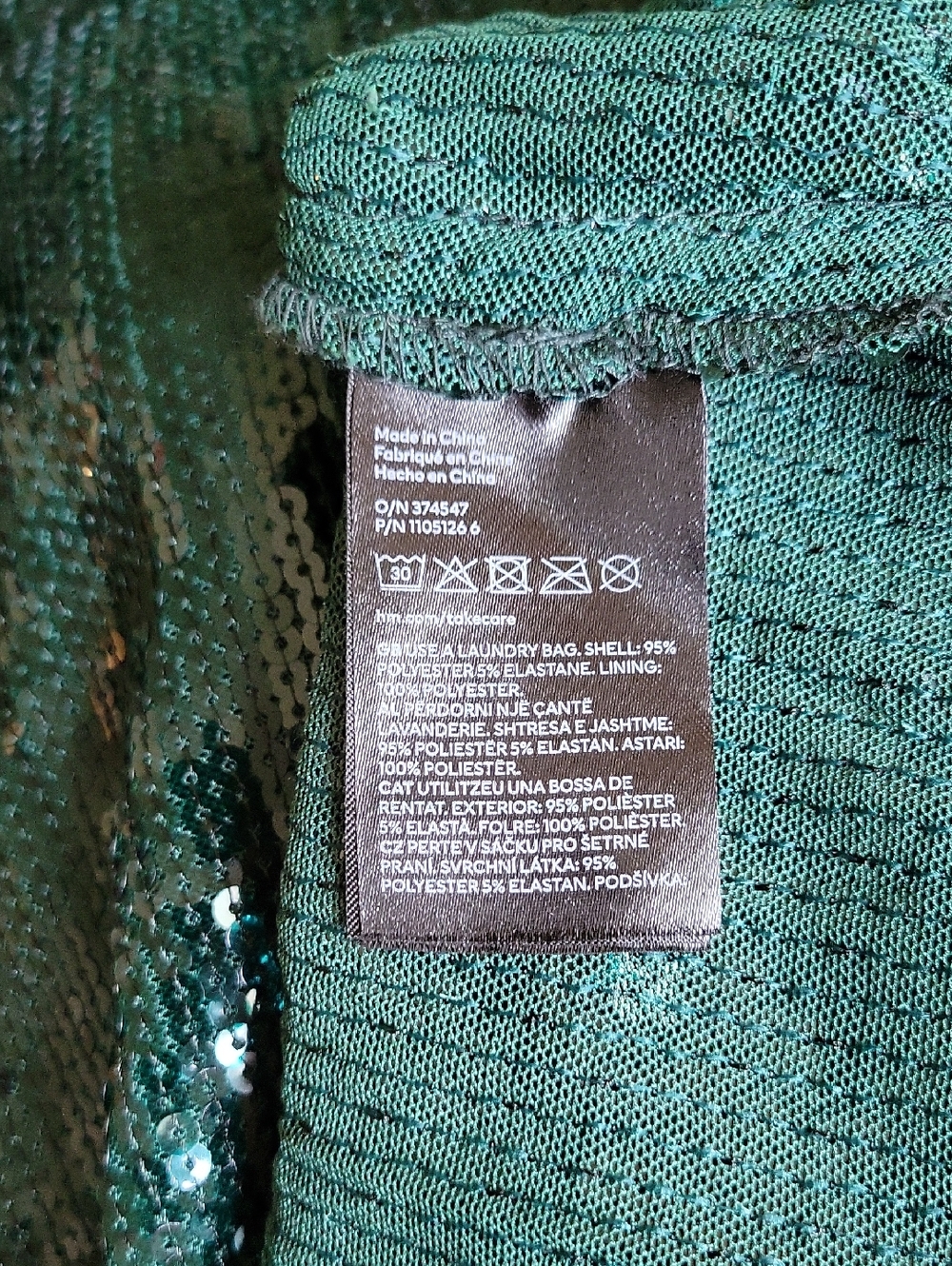 H&M Sequin Pencil Skirt in Deep Emerald Green - Picture 7 of 11
